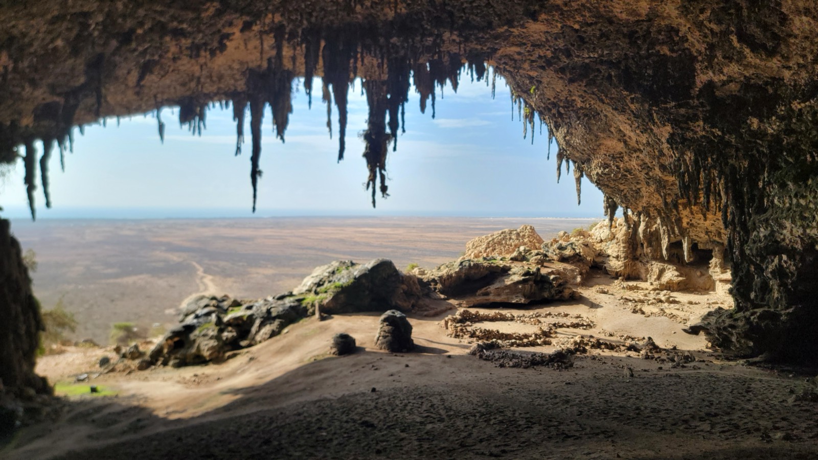 View from a cave mouth