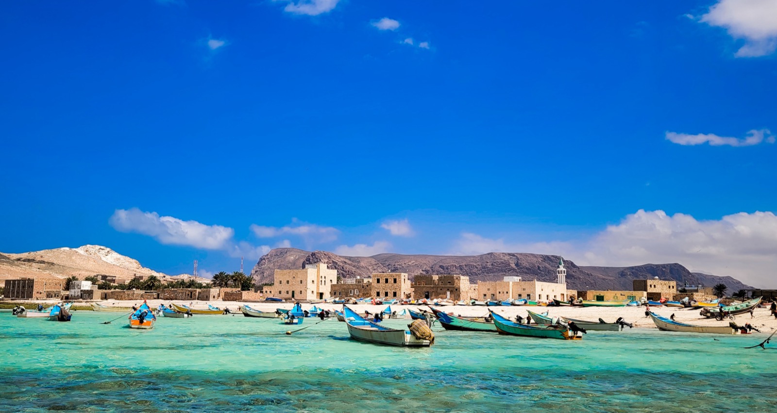 Fishing boats at Qalansiyah